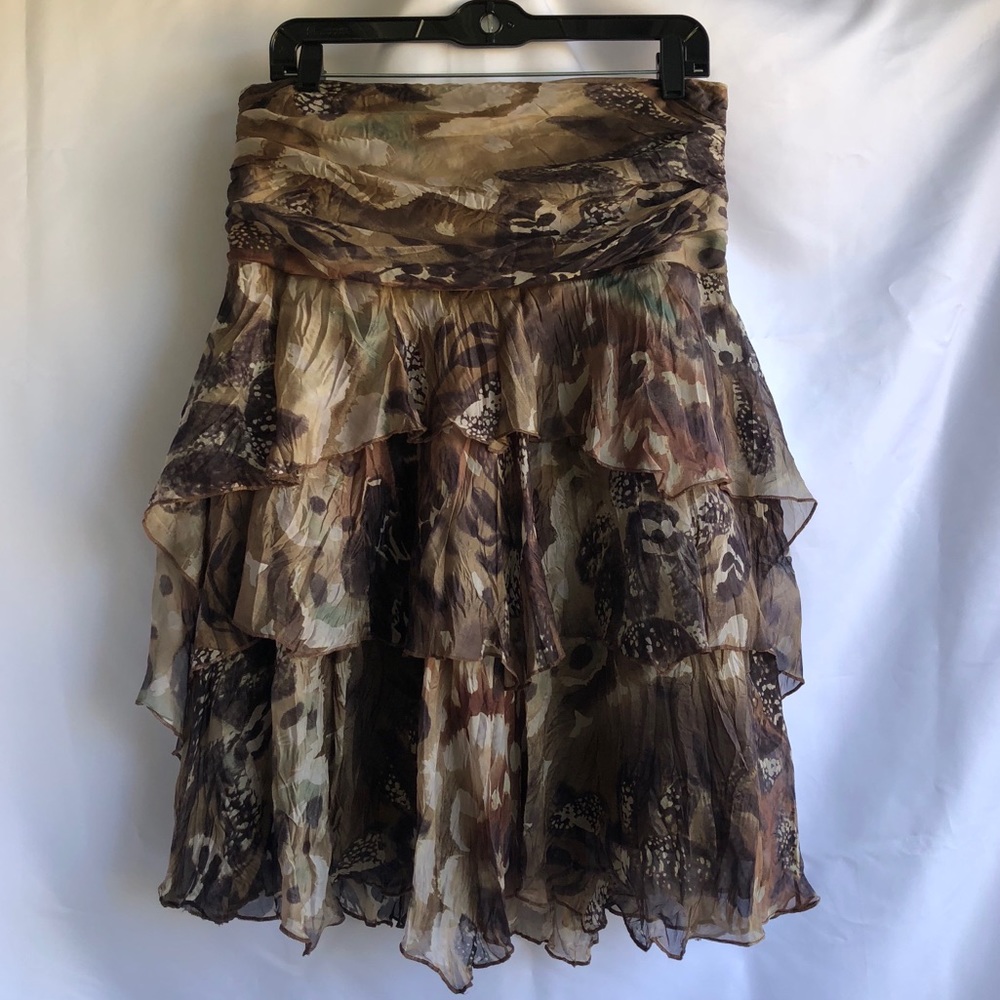 Zara multi print skirt